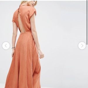 ASOS high neck open back dress size 0 (IRL 2/4)